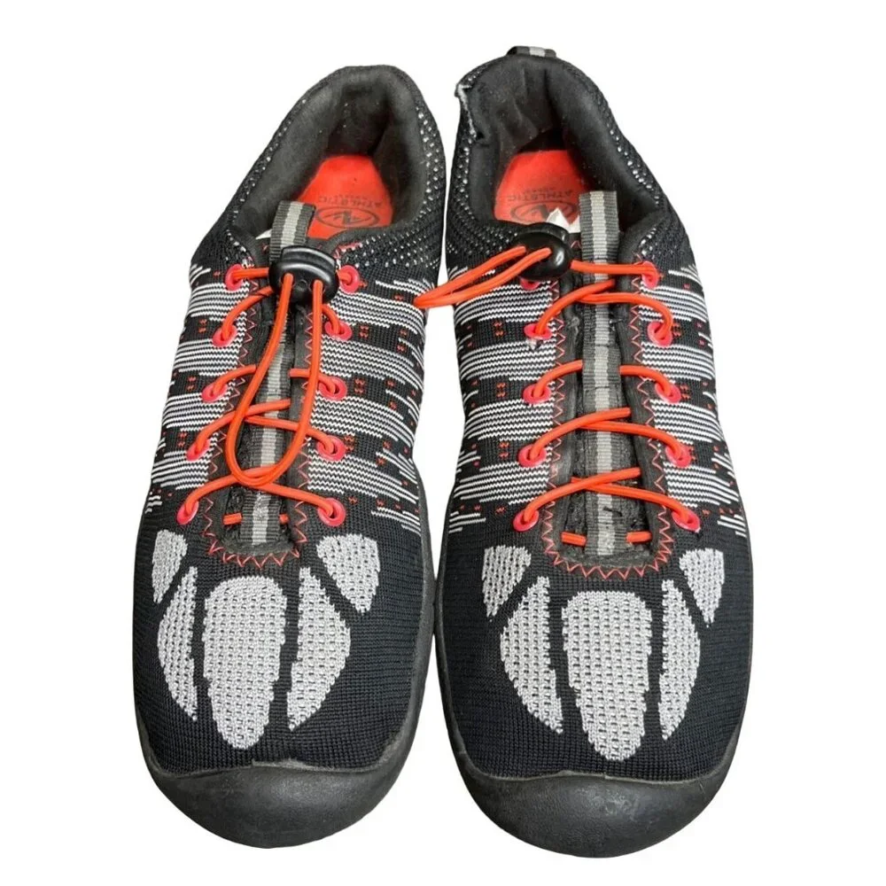 Athletic‎ Works Shoes Mens Size 9- 10 Black Knit Aqua Sock Water Cordlock Lace